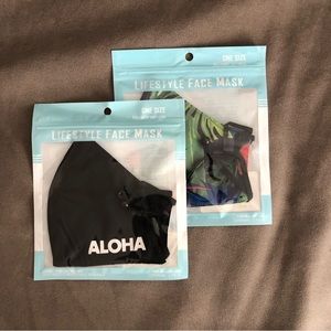 NWT 2 Pack! Hawaiian Lifestyle Facemasks